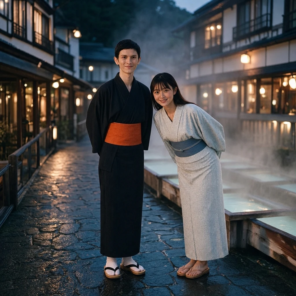 yukata at dusk