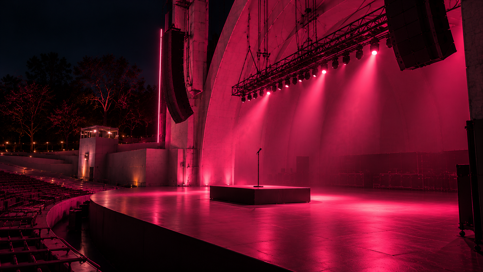 Concert venue — stage right perspective