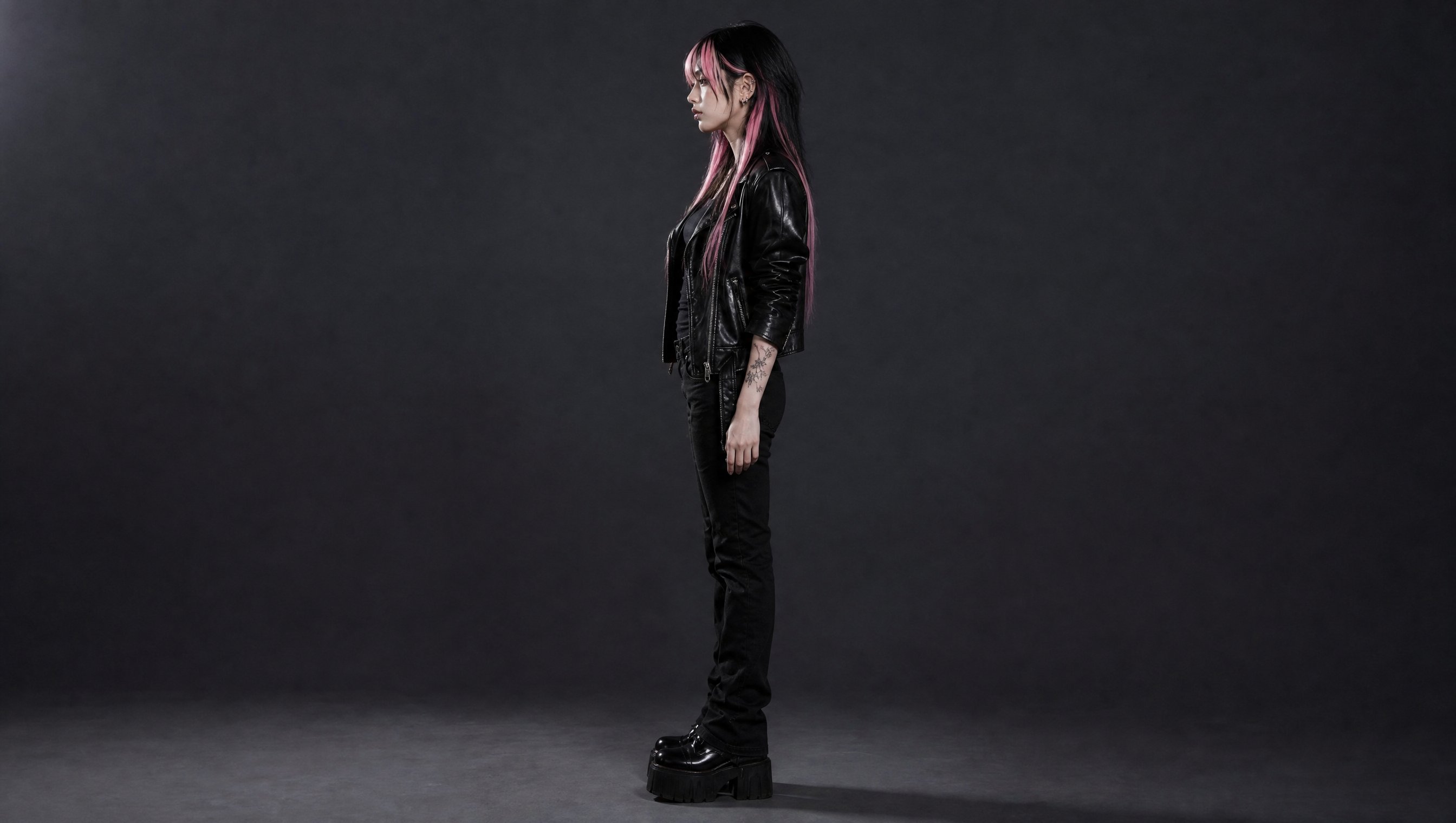 Miya music video — performance anchor, side profile